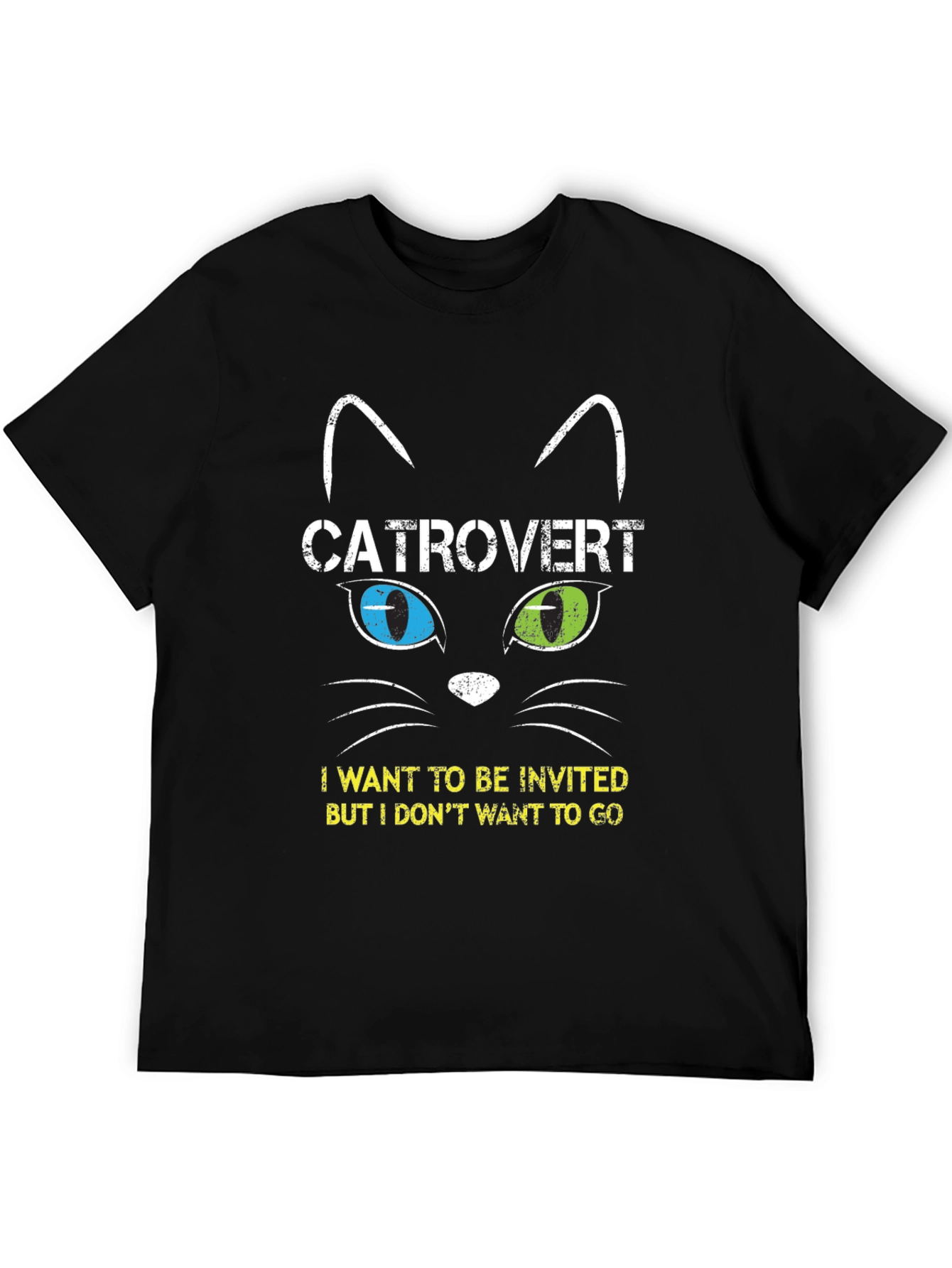 Catrovert T-Shirt - Introvert Cat Lover Tee