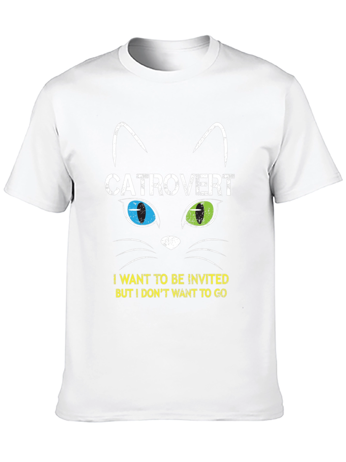 Catrovert T-Shirt - Introvert Cat Lover Tee