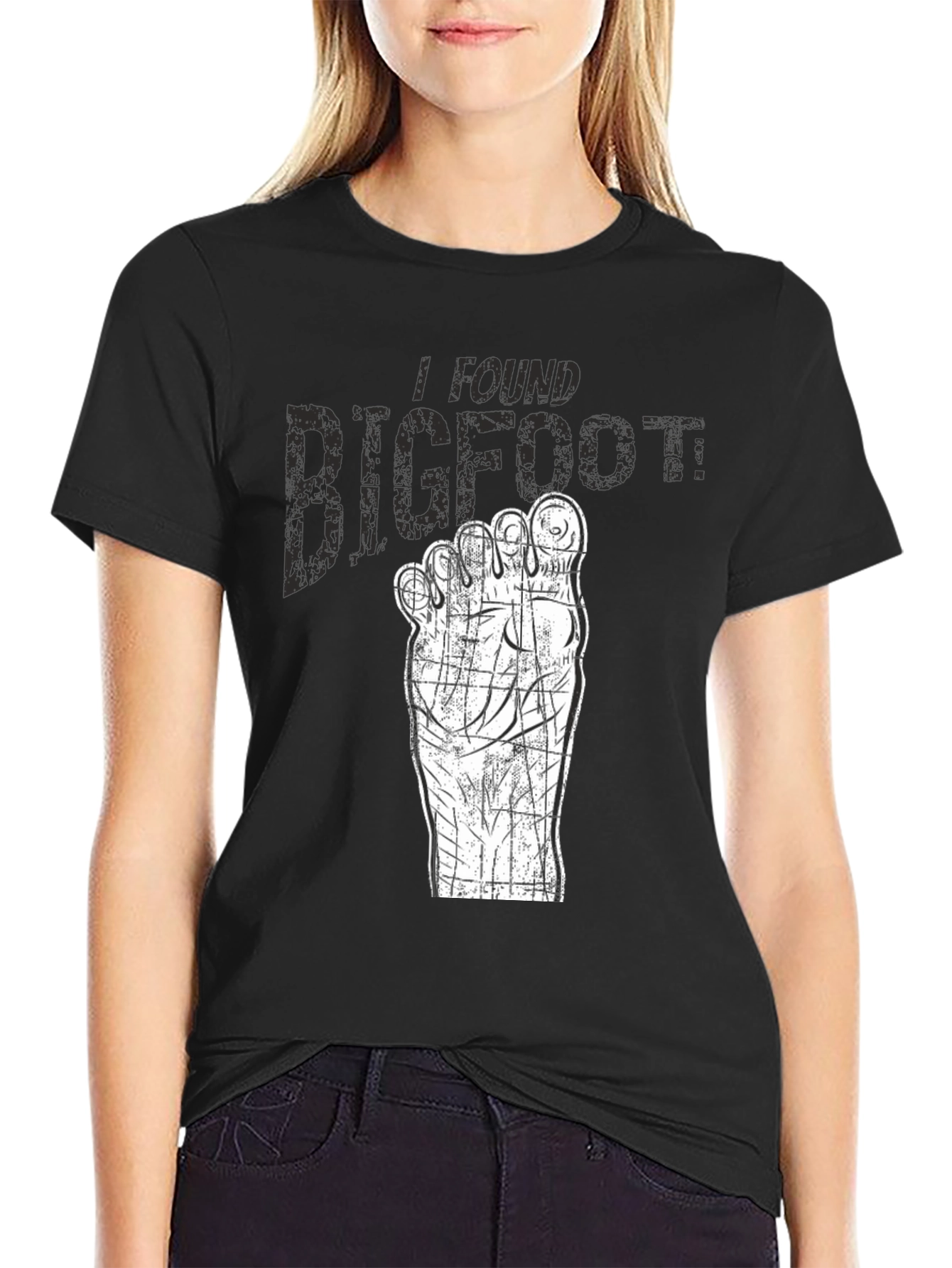 I Found Bigfoot T-Shirt - Novelty Graphic Tee
