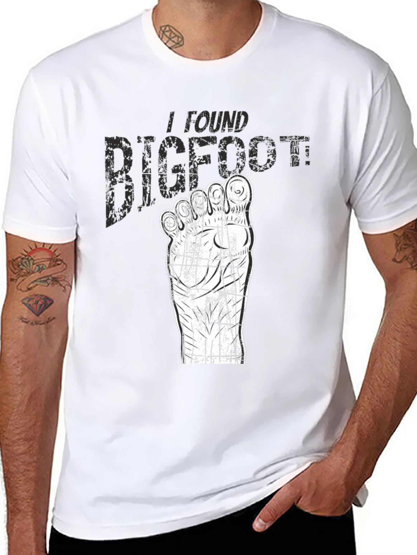 I Found Bigfoot T-Shirt - Novelty Graphic Tee