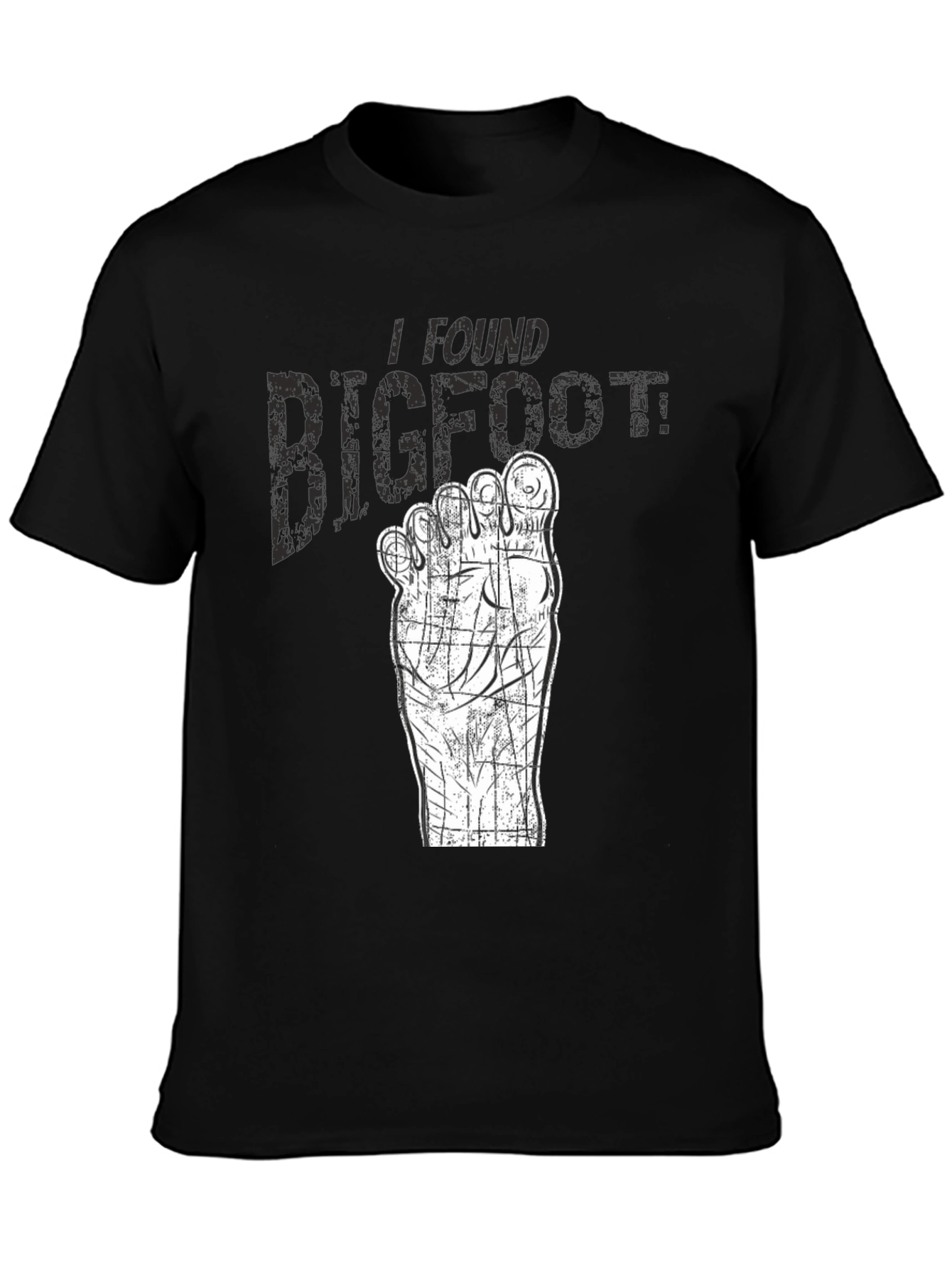 I Found Bigfoot T-Shirt - Novelty Graphic Tee