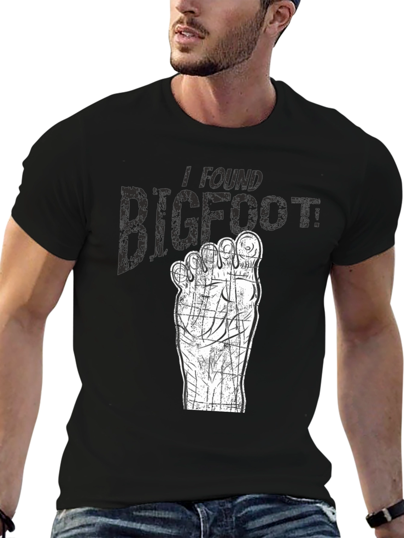 I Found Bigfoot T-Shirt - Novelty Graphic Tee