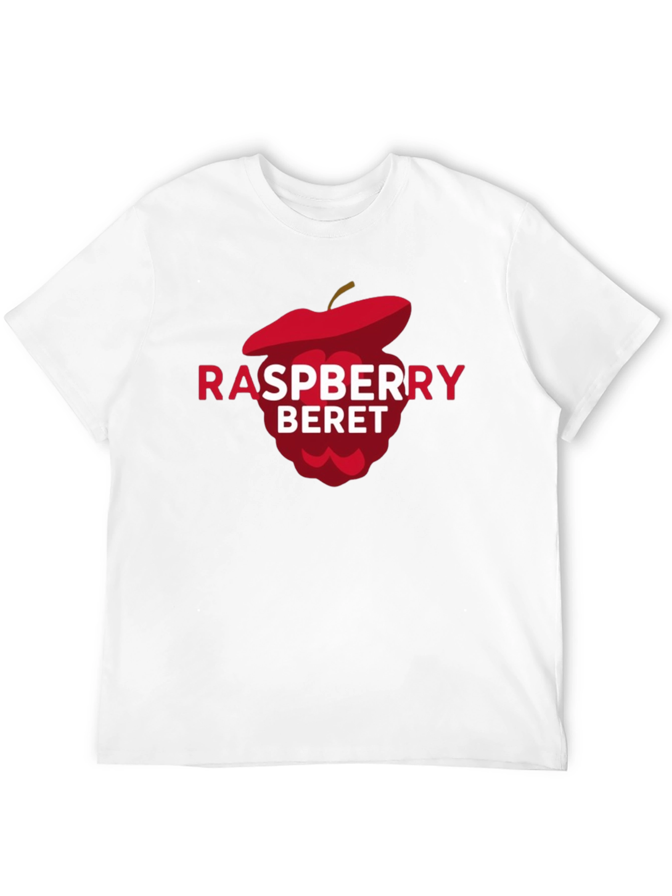 Raspberry Beret T-Shirt - Fun Graphic Tee