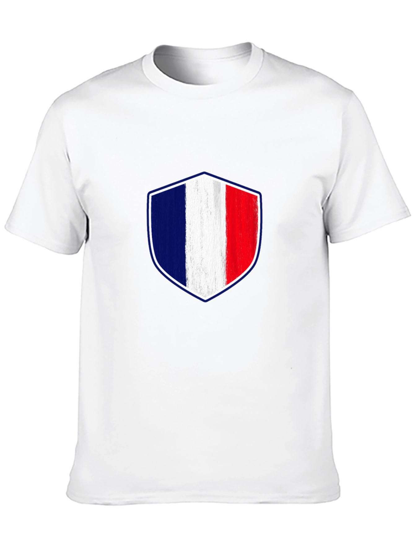 France Flag Shield Graphic T-Shirt