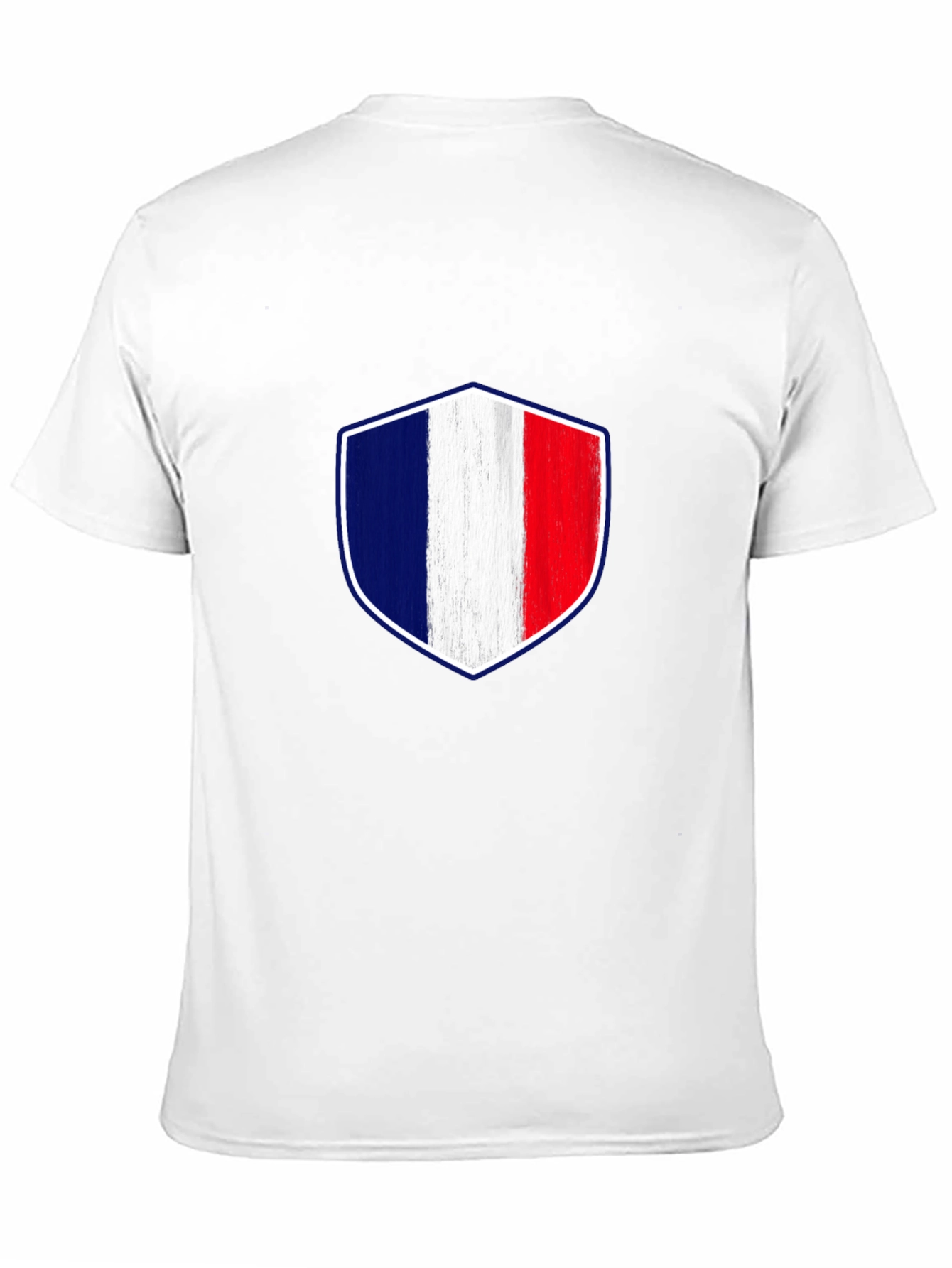 France Flag Shield Graphic T-Shirt