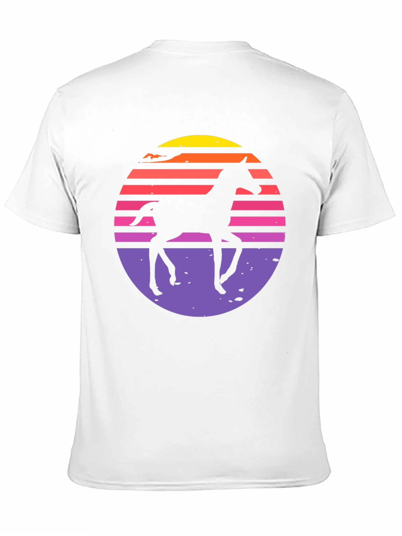 Retro Horse Sunset Graphic T-Shirt