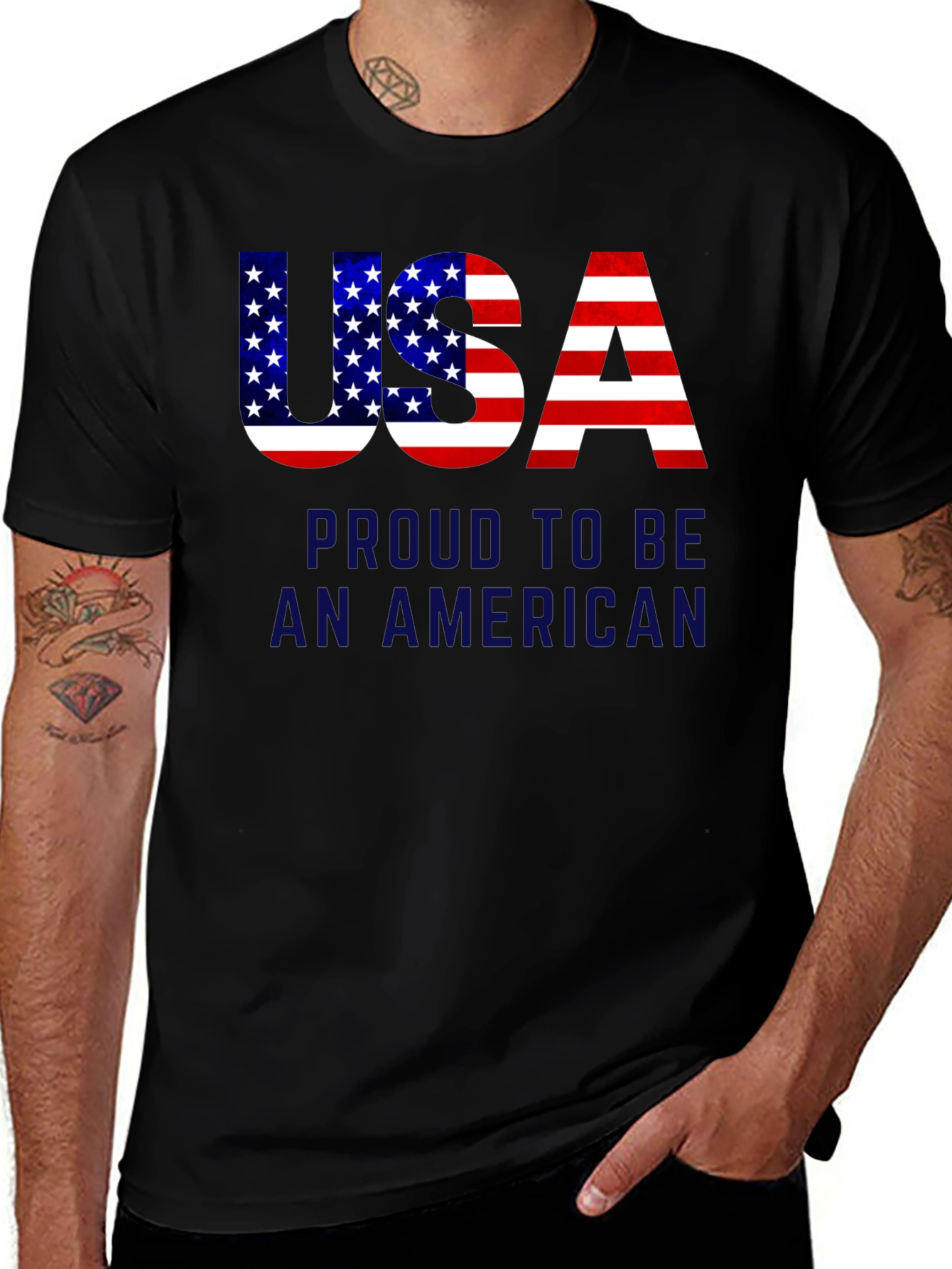 USA Patriotic T-Shirt: Proud American Pride Tee