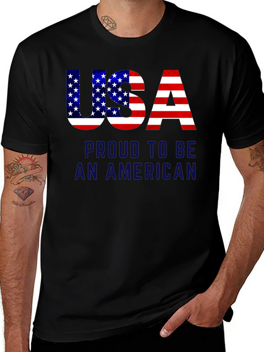 USA Patriotic T-Shirt: Proud American Pride Tee