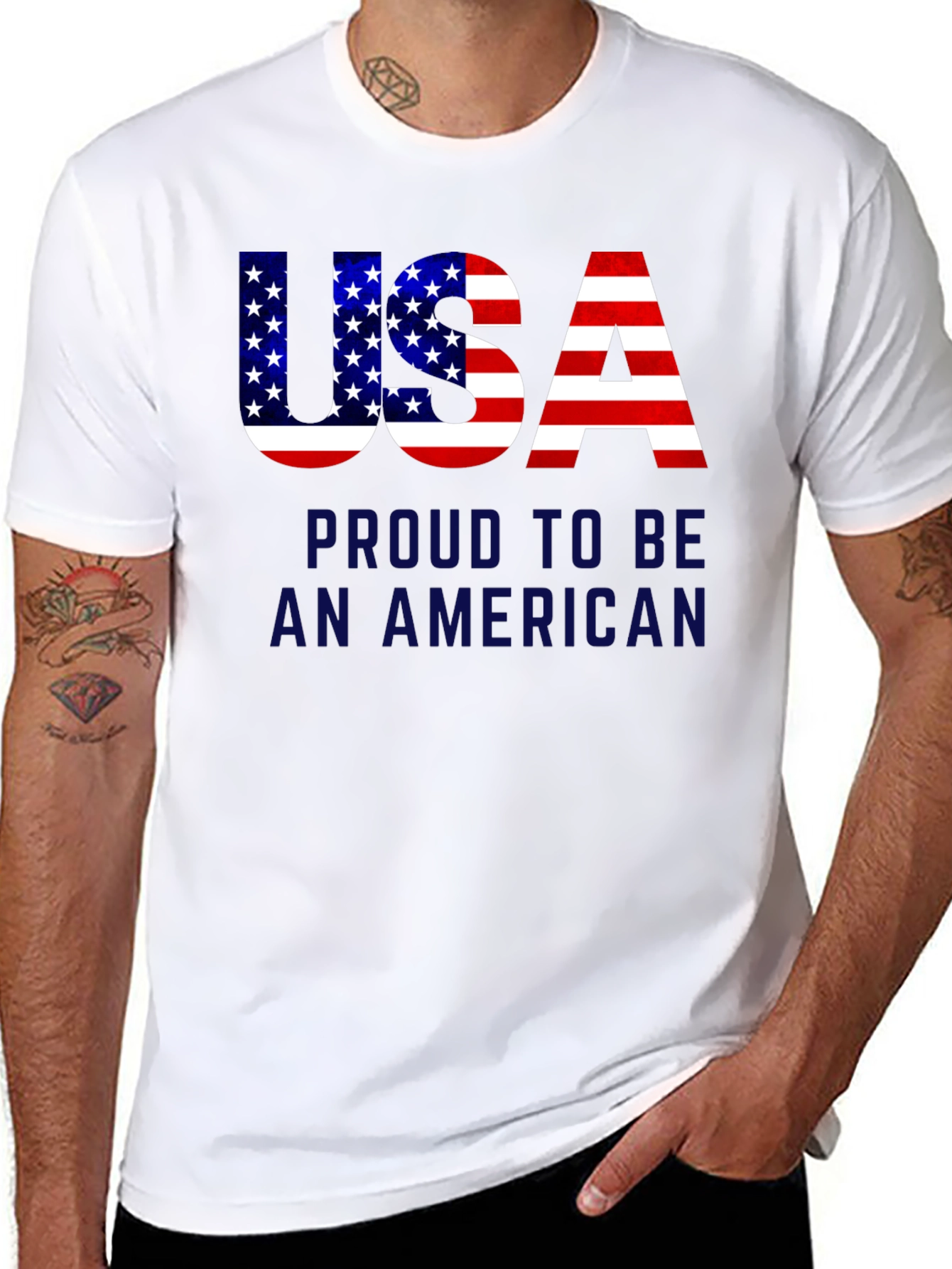 USA Patriotic T-Shirt: Proud American Pride Tee