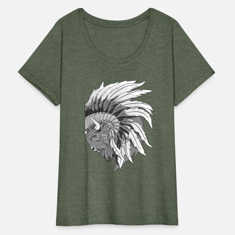 Buffalo head - american bison indian headdress