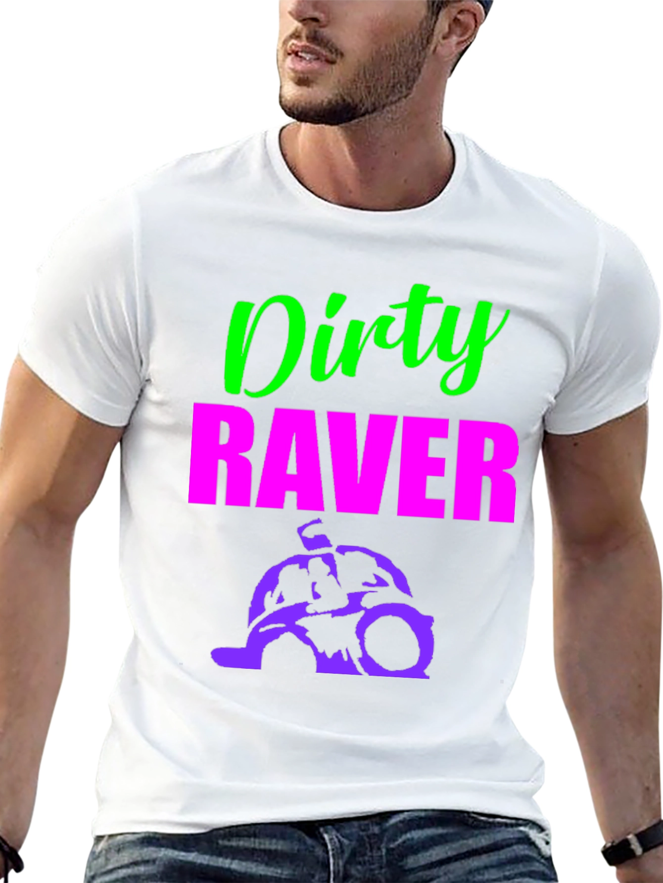 Dirty Raver T-Shirt - Neon Green & Pink