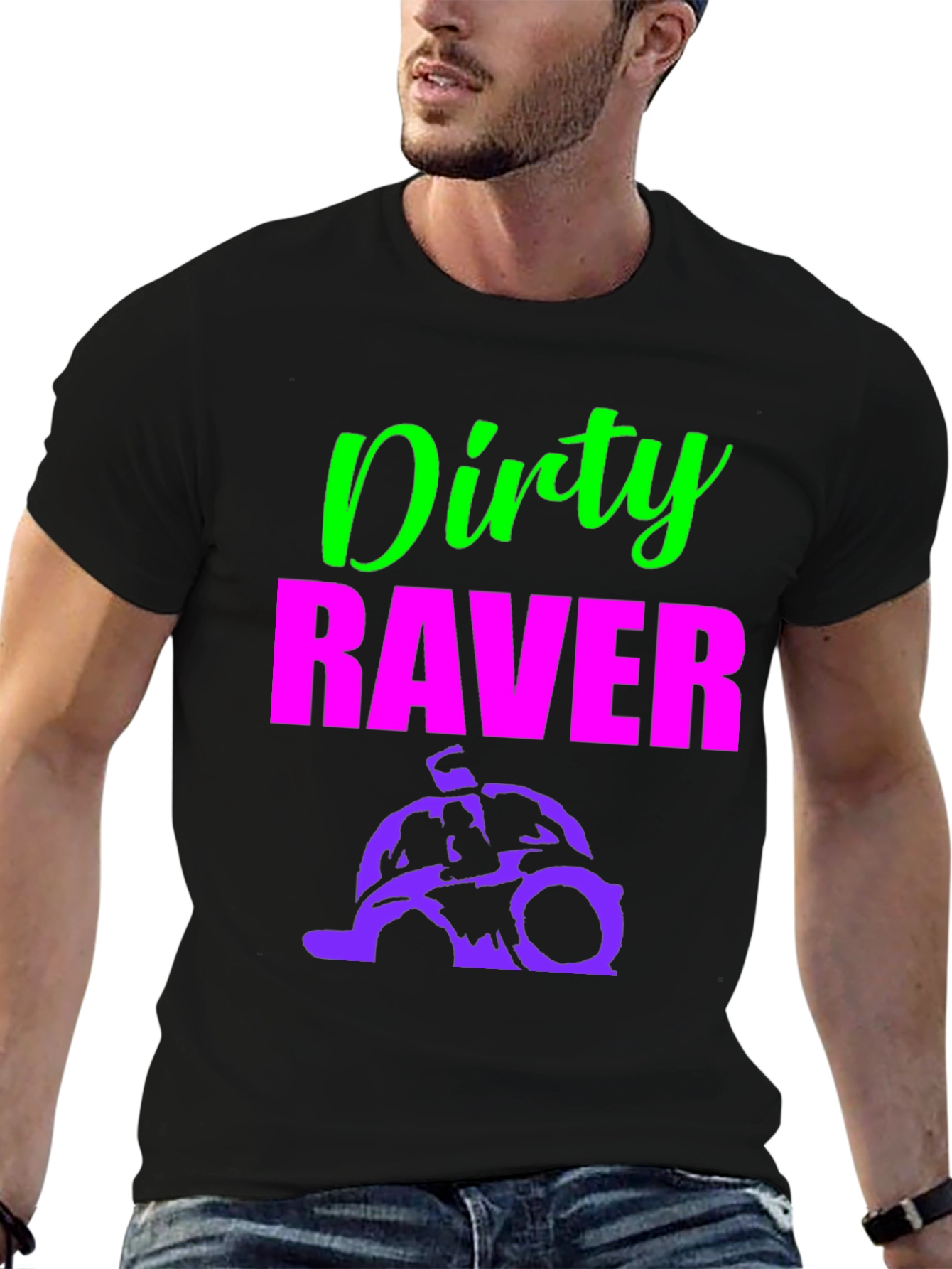 Dirty Raver T-Shirt - Neon Green & Pink