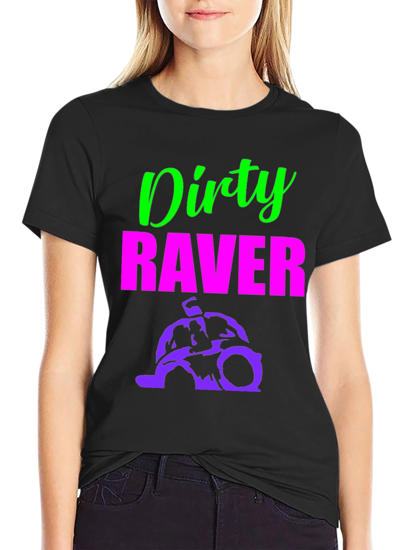 Dirty Raver T-Shirt - Neon Green & Pink