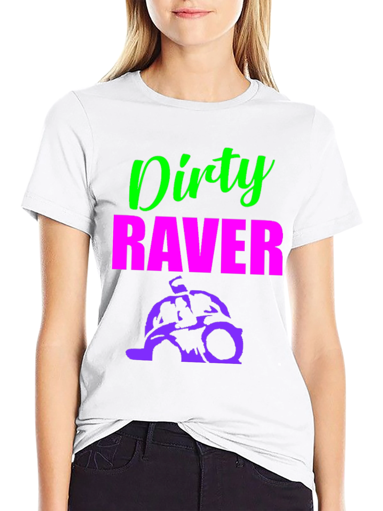 Dirty Raver T-Shirt - Neon Green & Pink