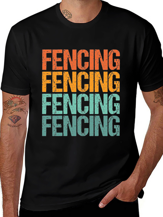 Fencing Retro Graphic Tee