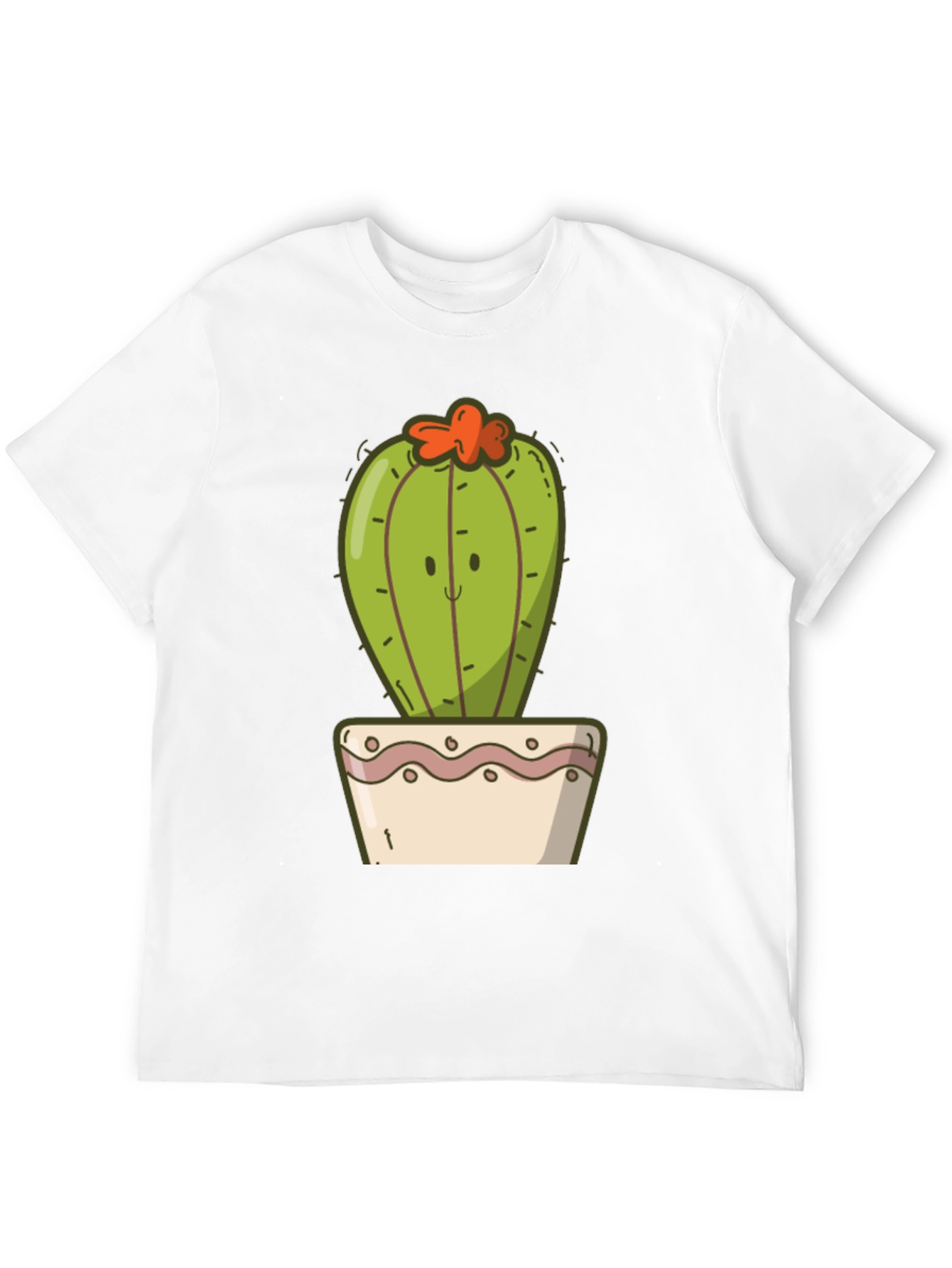 Cute Cactus Graphic Tee - Soft Cotton Blend
