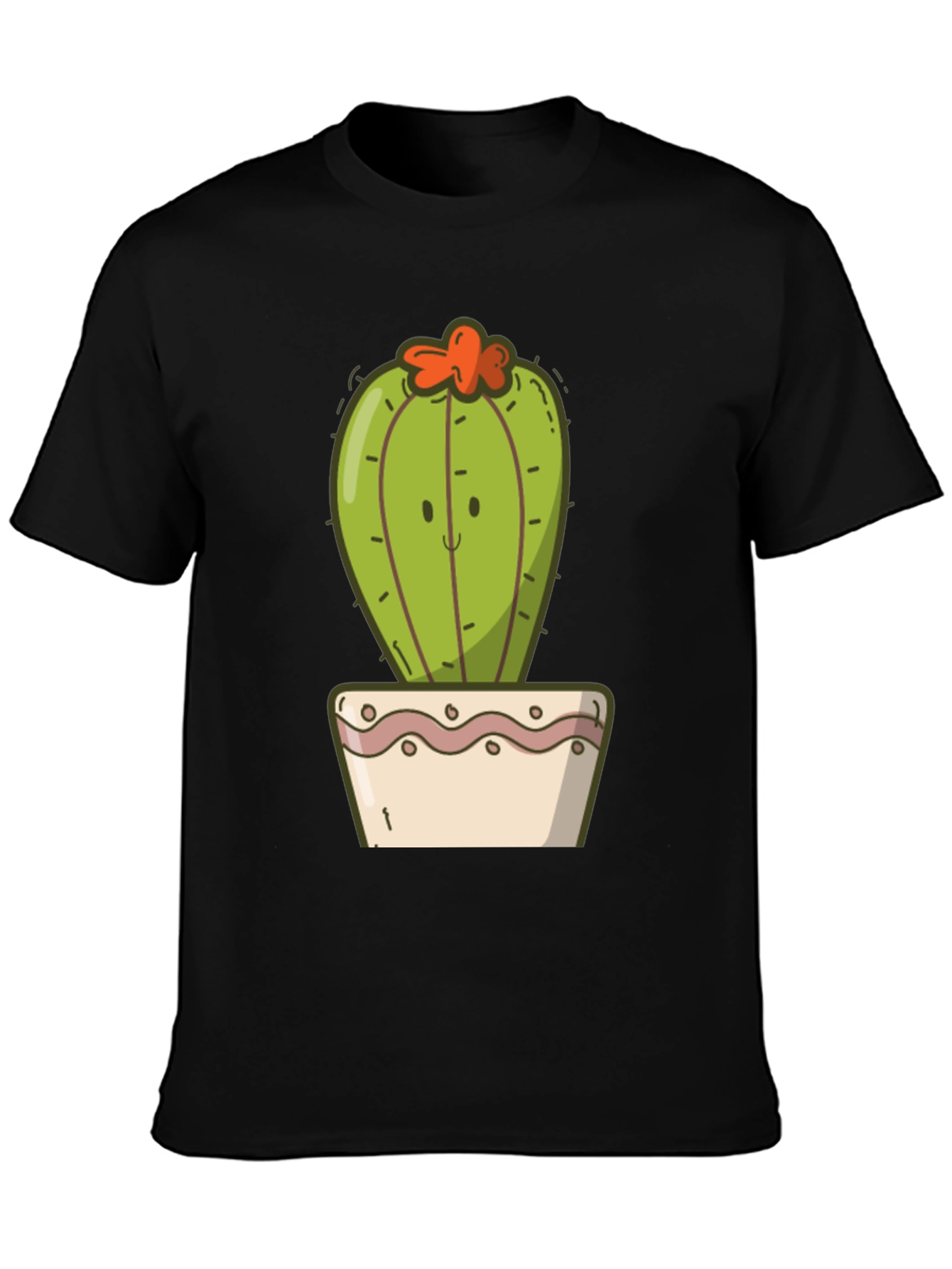 Cute Cactus Graphic Tee - Soft Cotton Blend