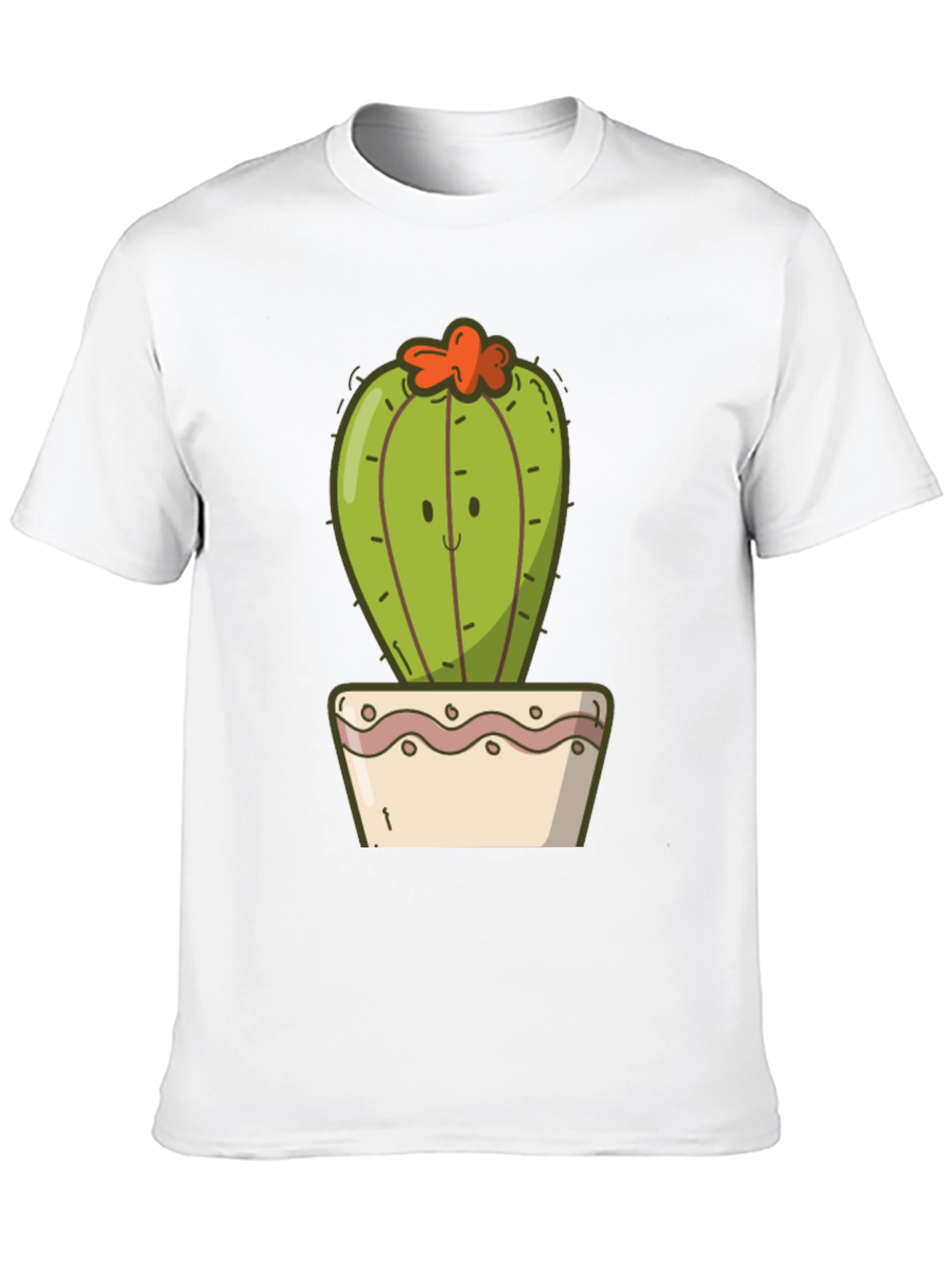 Cute Cactus Graphic Tee - Soft Cotton Blend