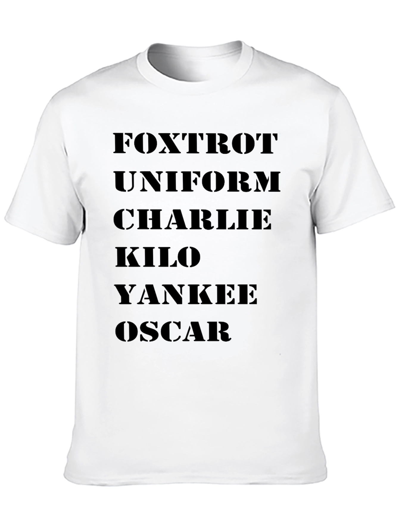 Phonetic Alphabet T-Shirt - Foxtrot Uniform Charlie