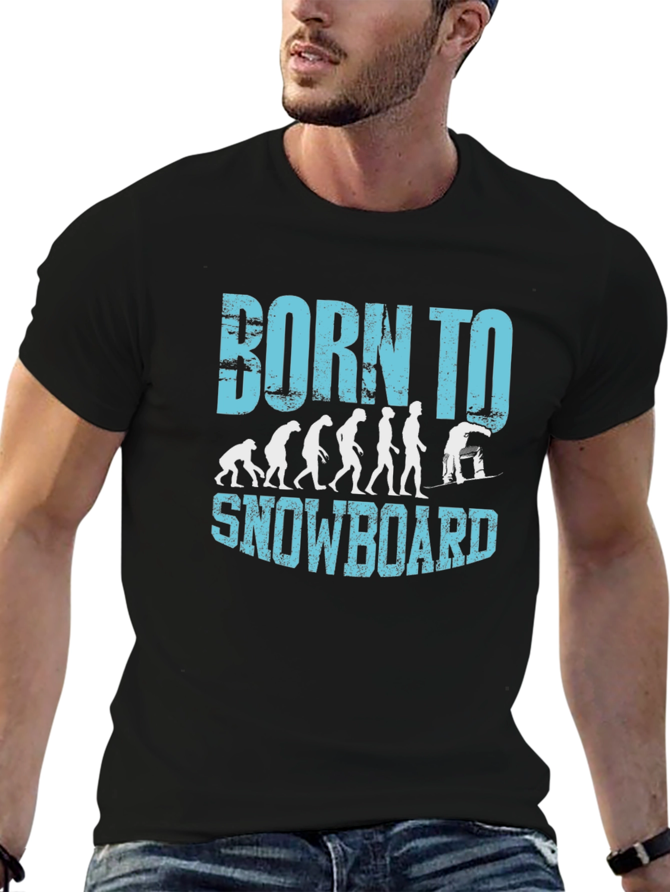 Born to Snowboard T-Shirt - Evolution Design