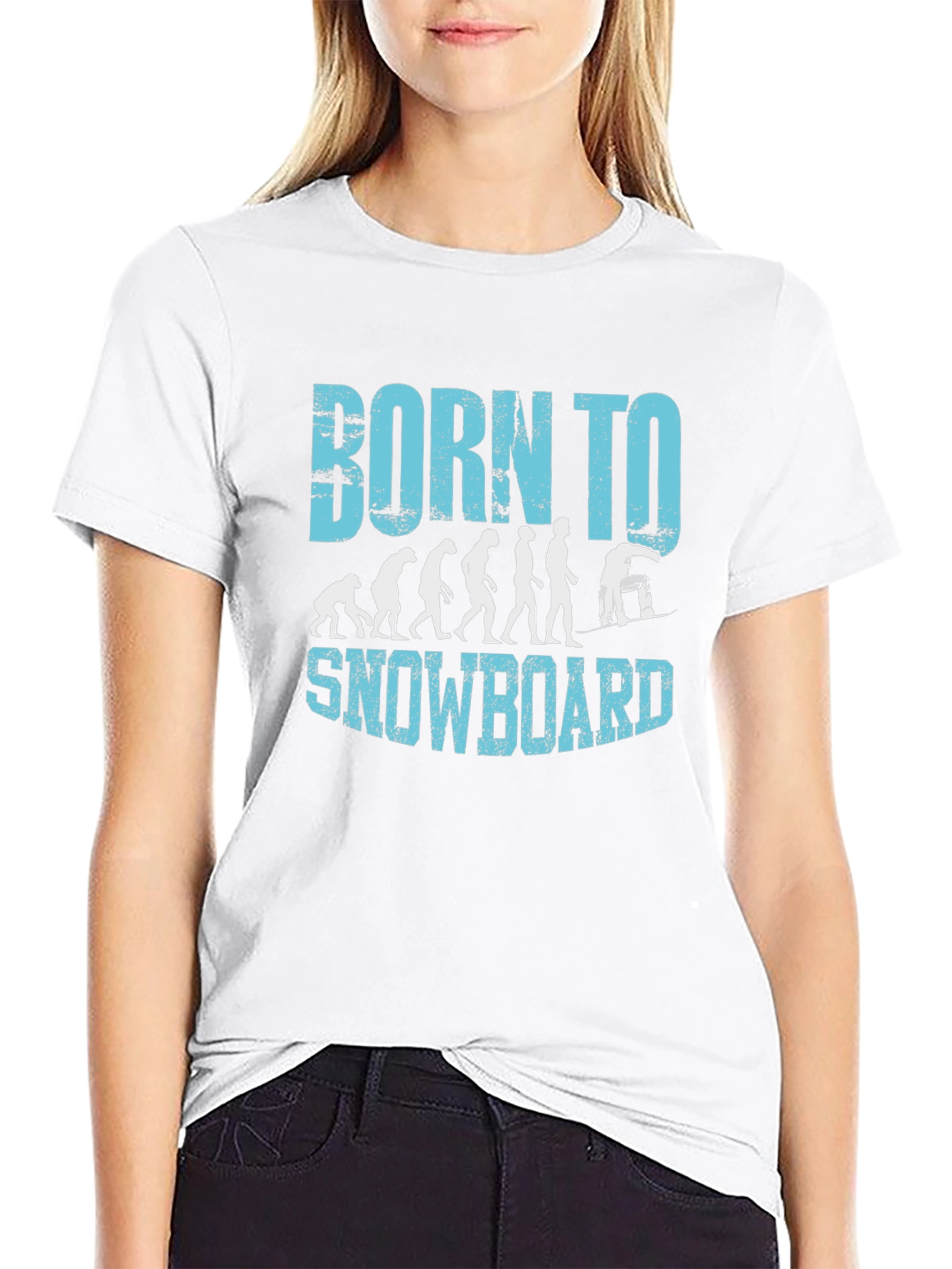 Born to Snowboard T-Shirt - Evolution Design