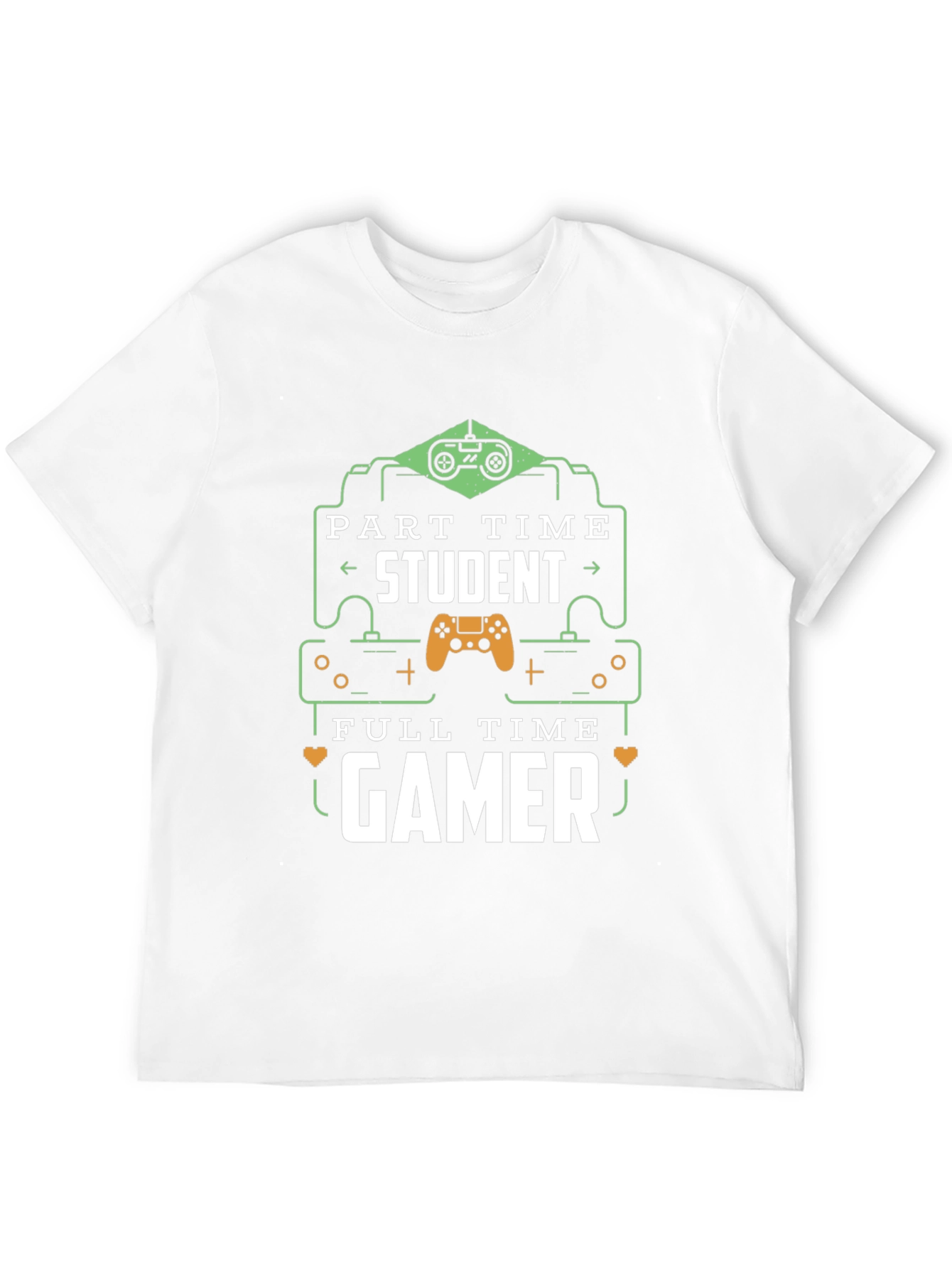 Part Time Student Full Time Gamer Graphic T-Shirt