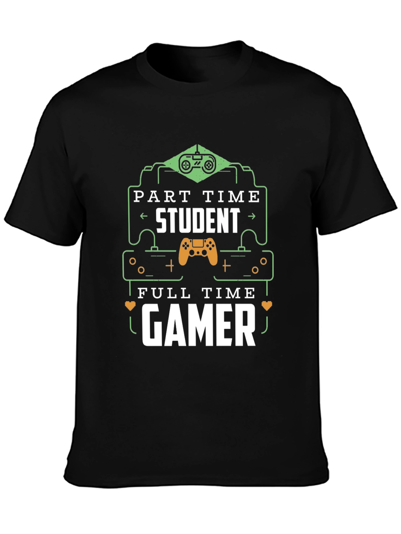 Part Time Student Full Time Gamer Graphic T-Shirt