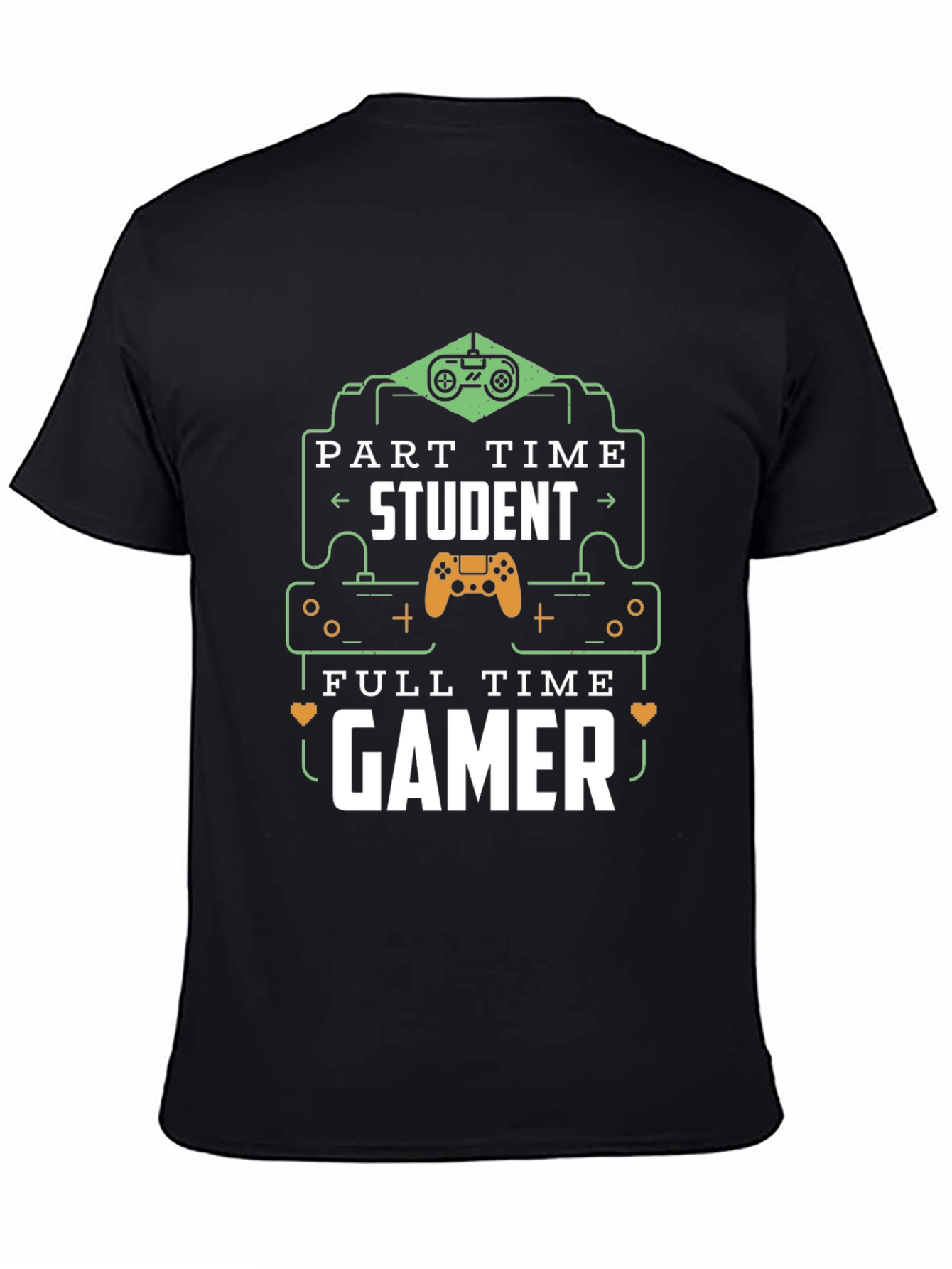 Part Time Student Full Time Gamer Graphic T-Shirt