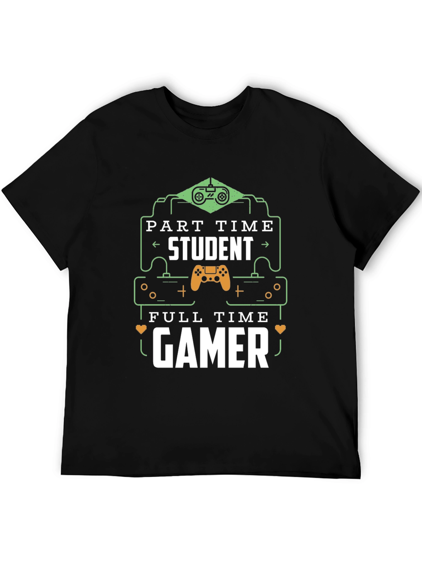 Part Time Student Full Time Gamer Graphic T-Shirt