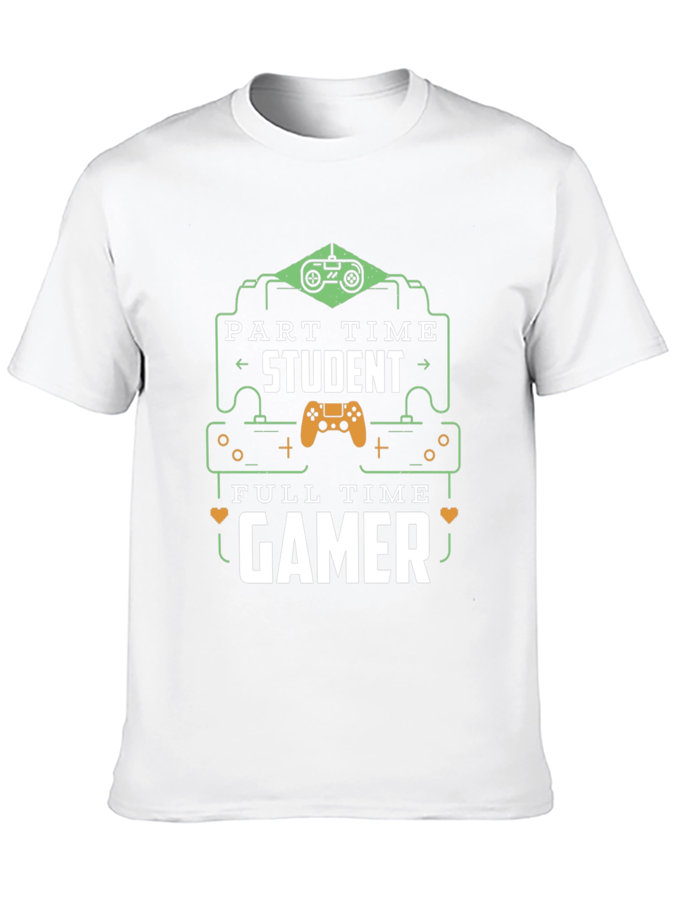 Part Time Student Full Time Gamer Graphic T-Shirt