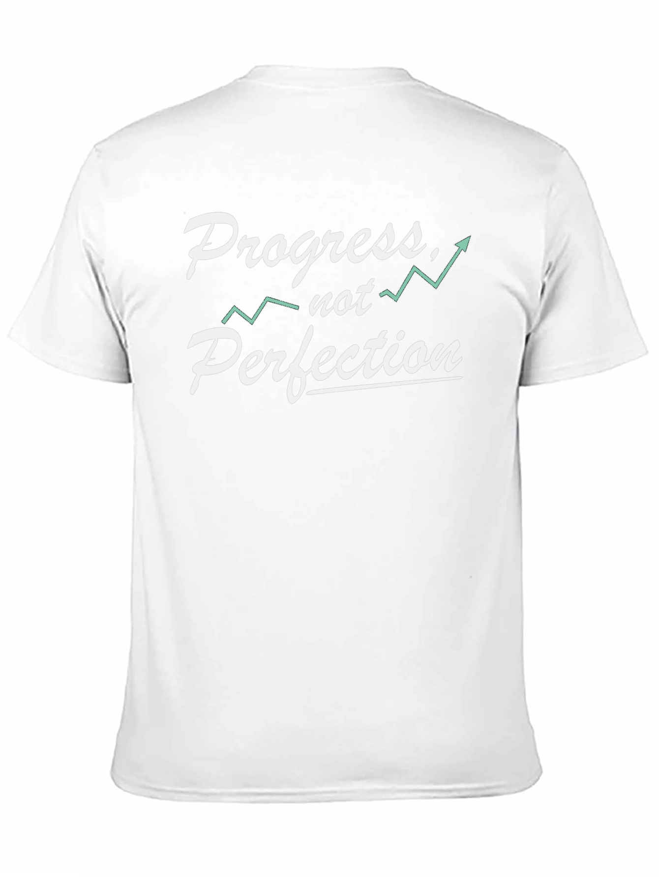 Progress Not Perfection Black Graphic Tee