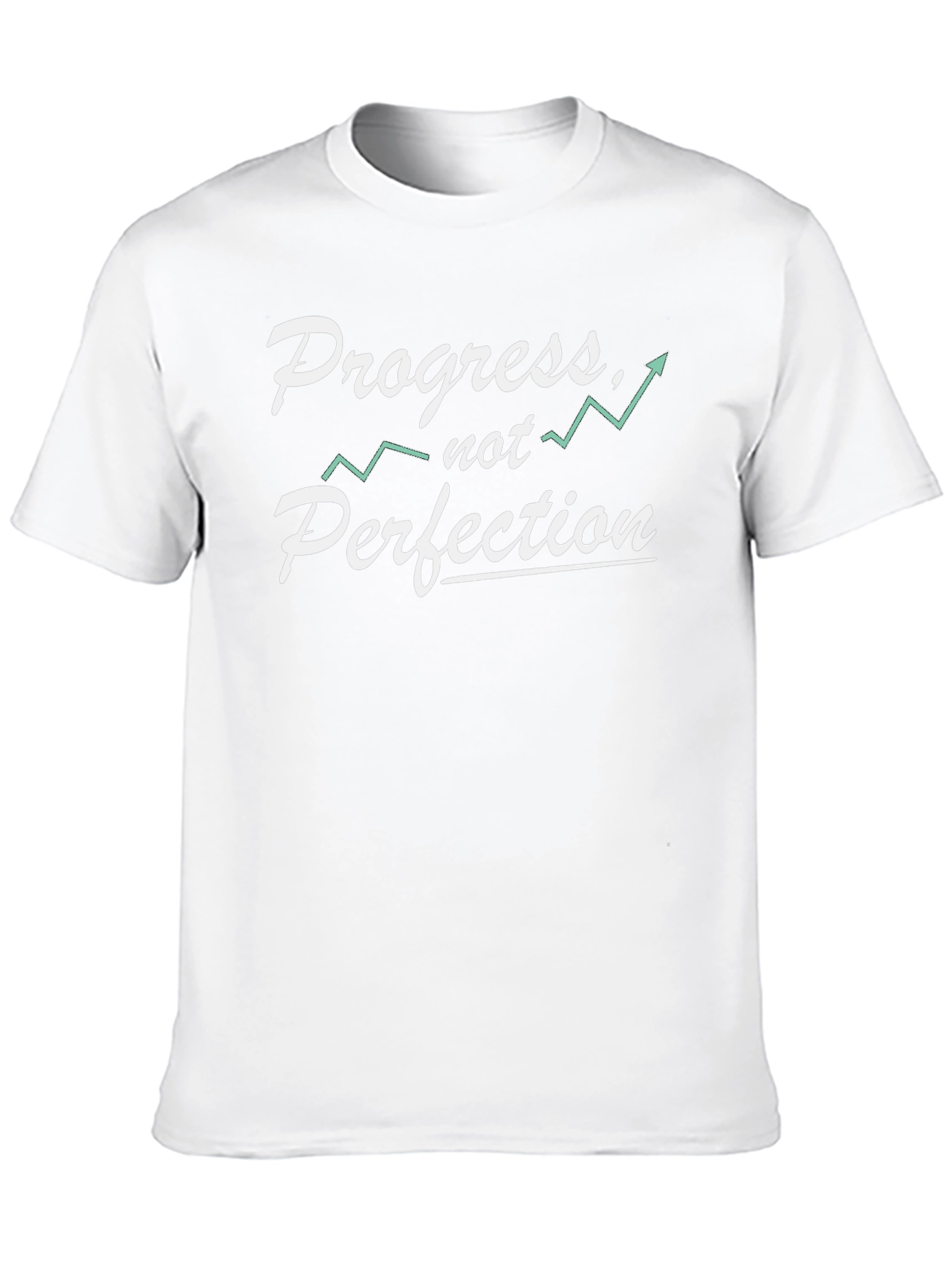 Progress Not Perfection Black Graphic Tee