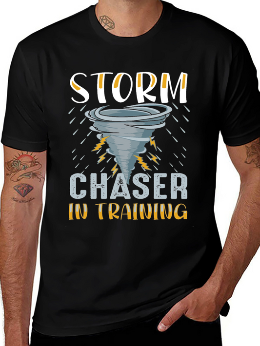 Storm Chaser In Training Novelty Graphic T-Shirt