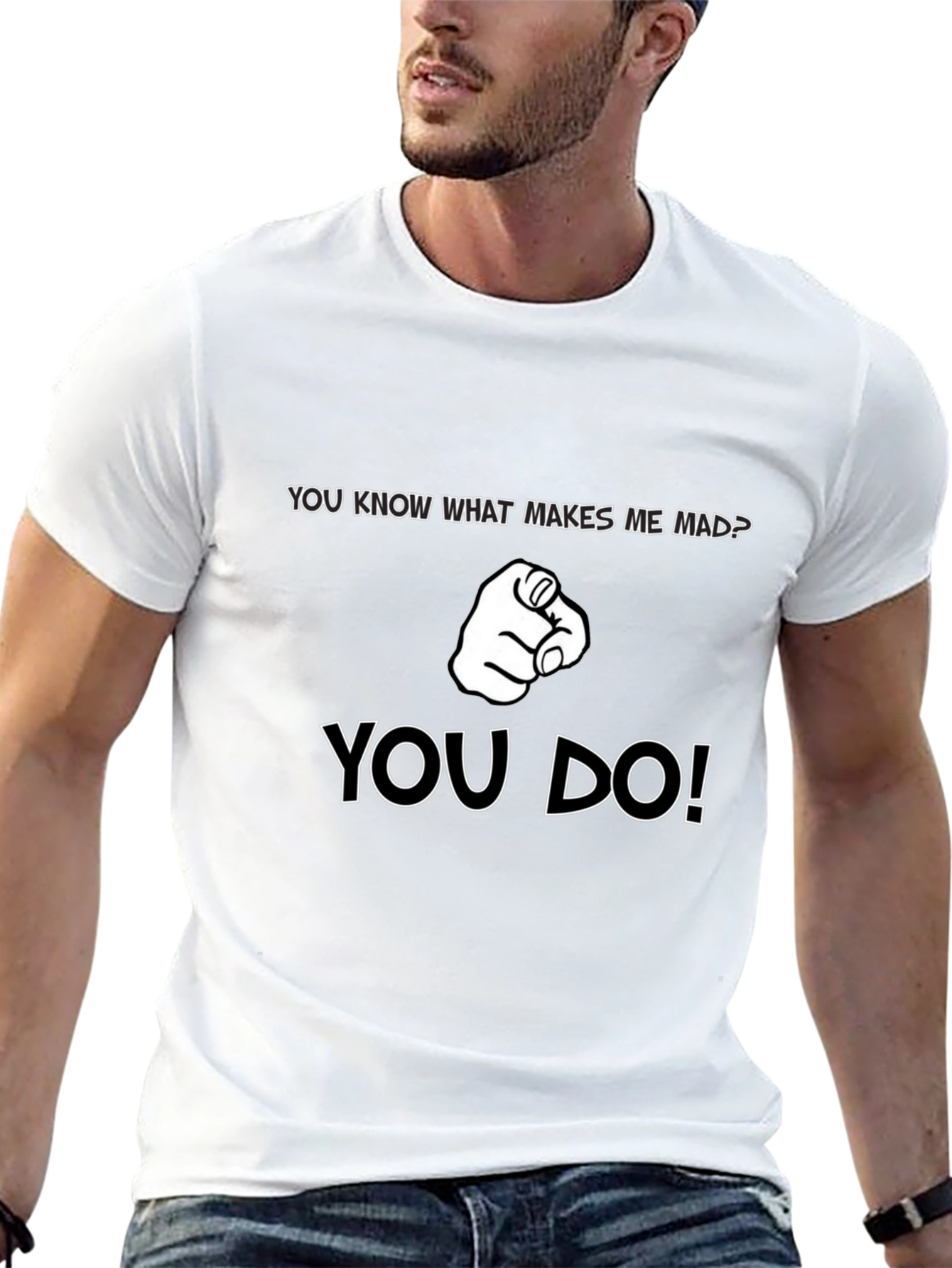 You Know What Makes Me Mad? Black Graphic Tee