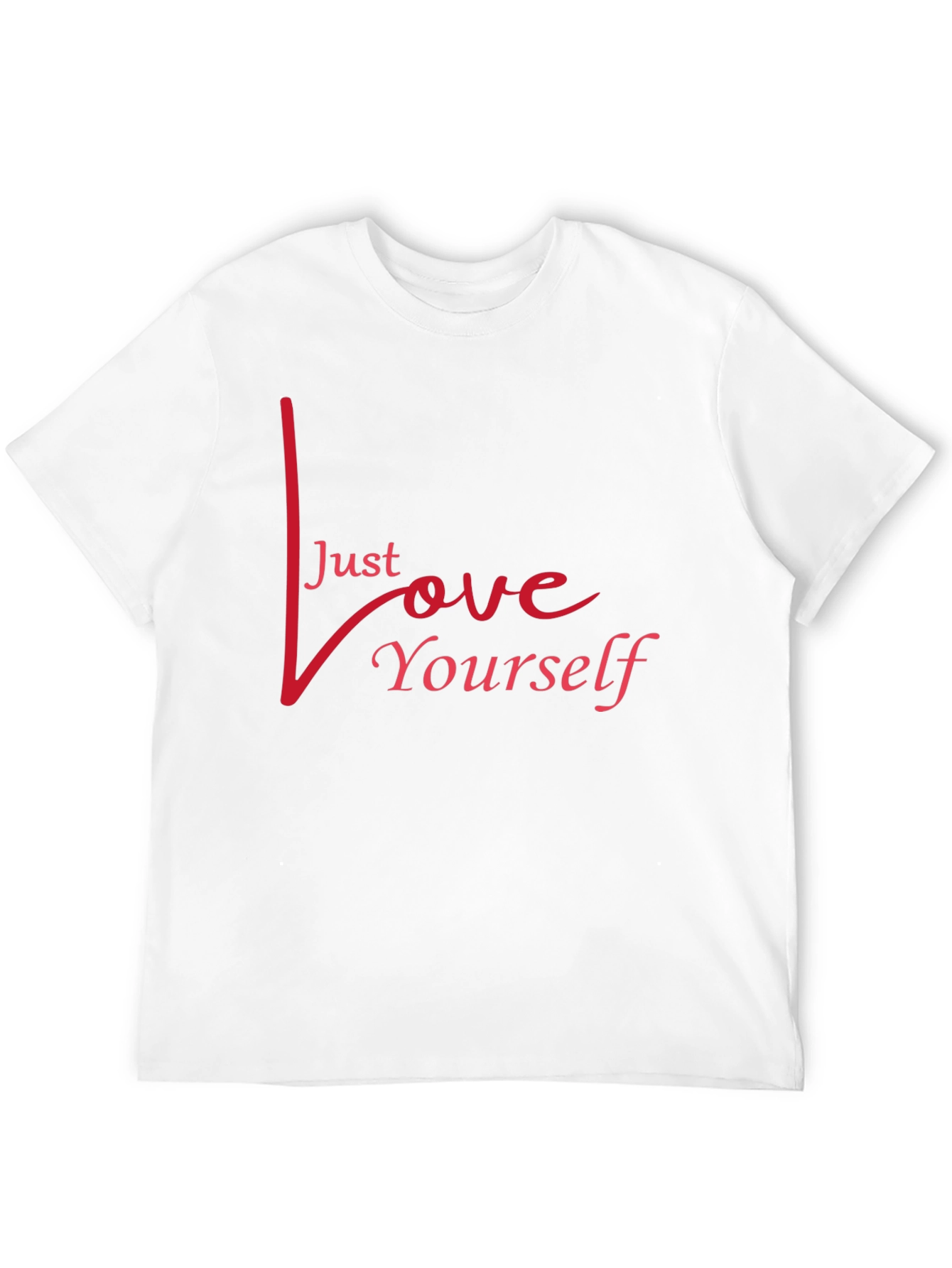 Just Love Yourself Graphic Tee - Stylish Black Shirt