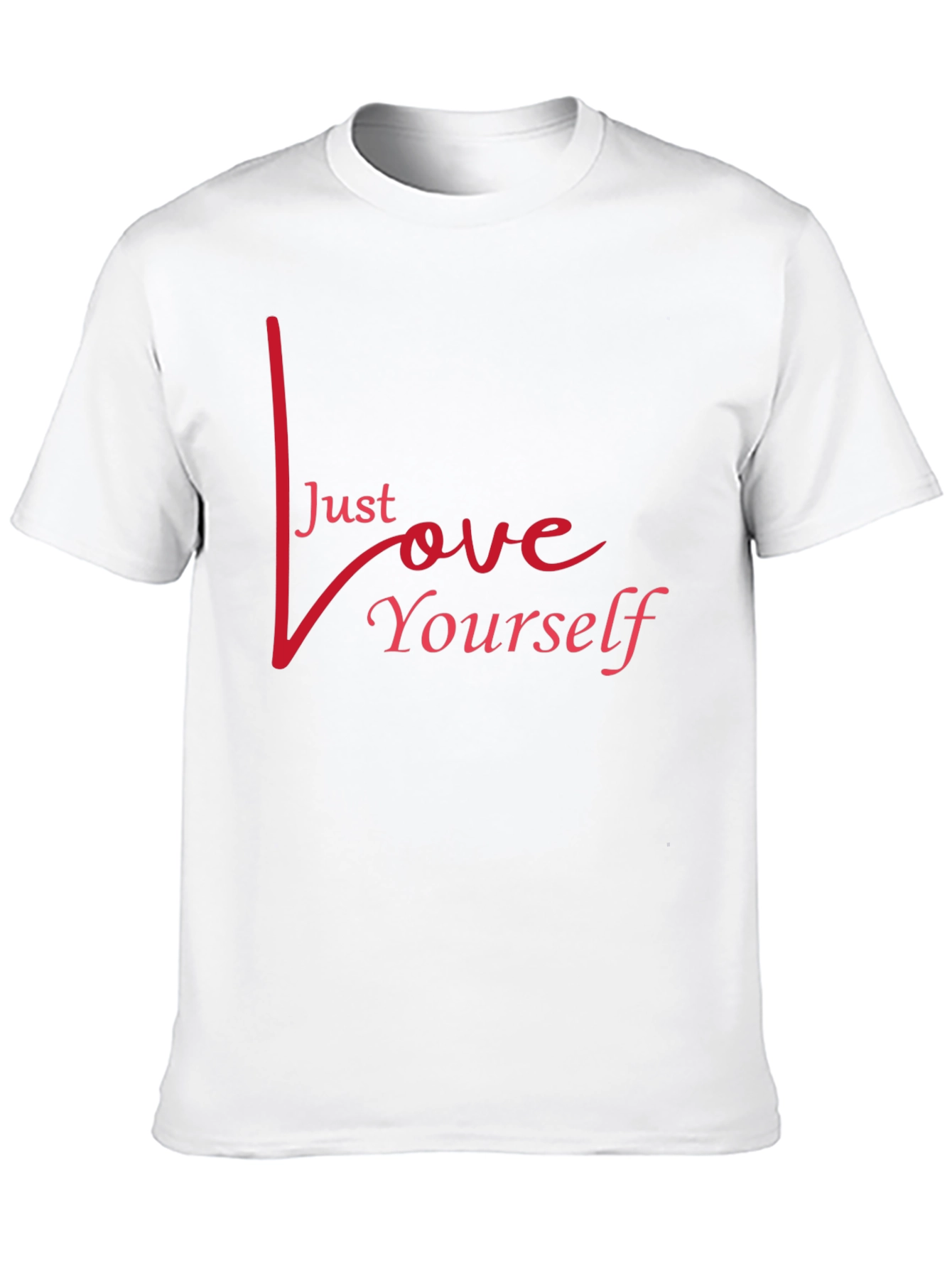 Just Love Yourself Graphic Tee - Stylish Black Shirt