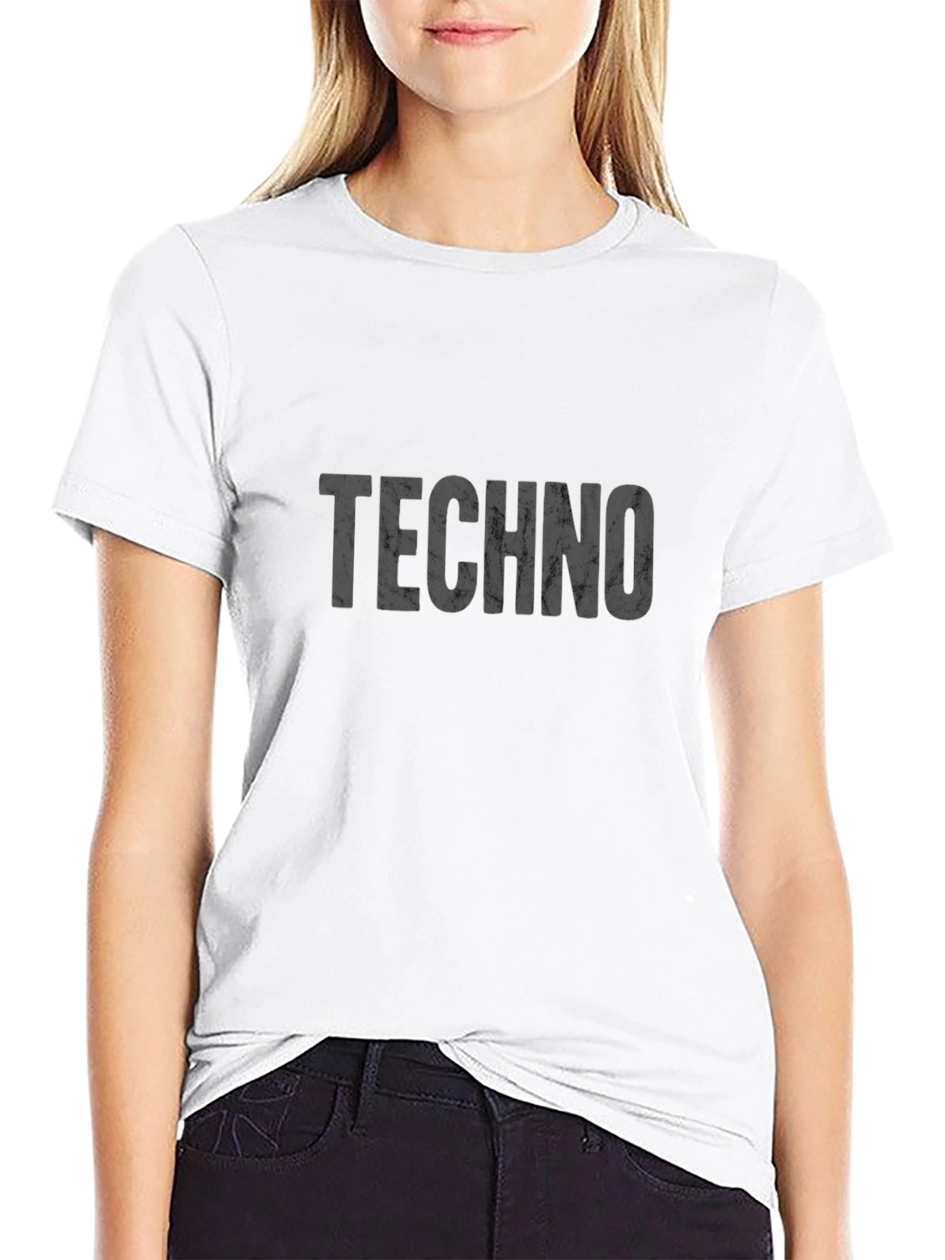 Techno T-Shirt - Distressed Graphic Tee