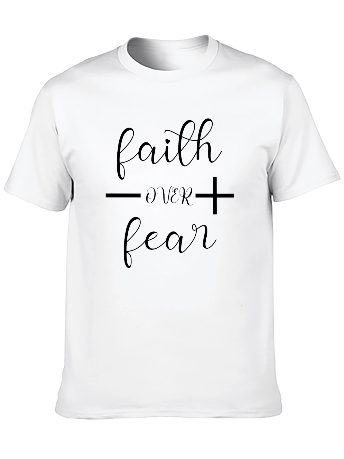 Faith Over Fear Black Graphic Tee