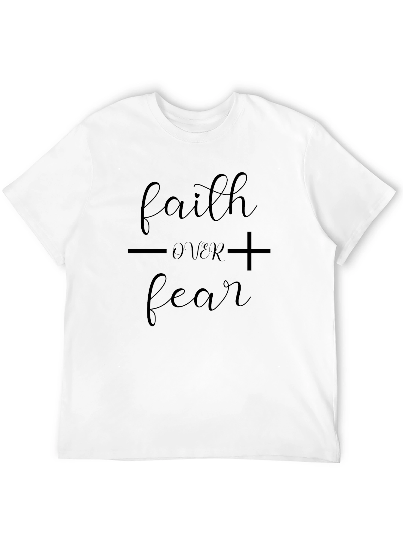 Faith Over Fear Black Graphic Tee