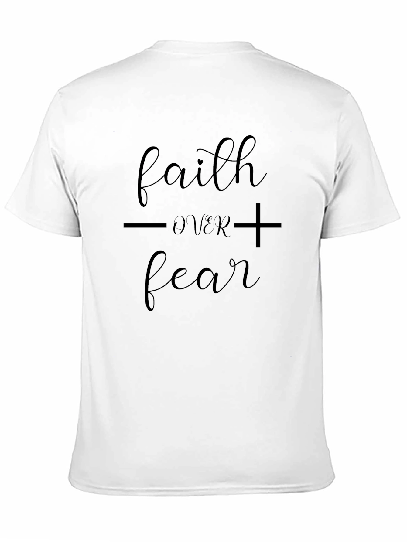 Faith Over Fear Black Graphic Tee