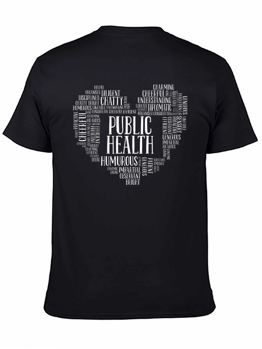 Public Health Word Art Heart T-Shirt
