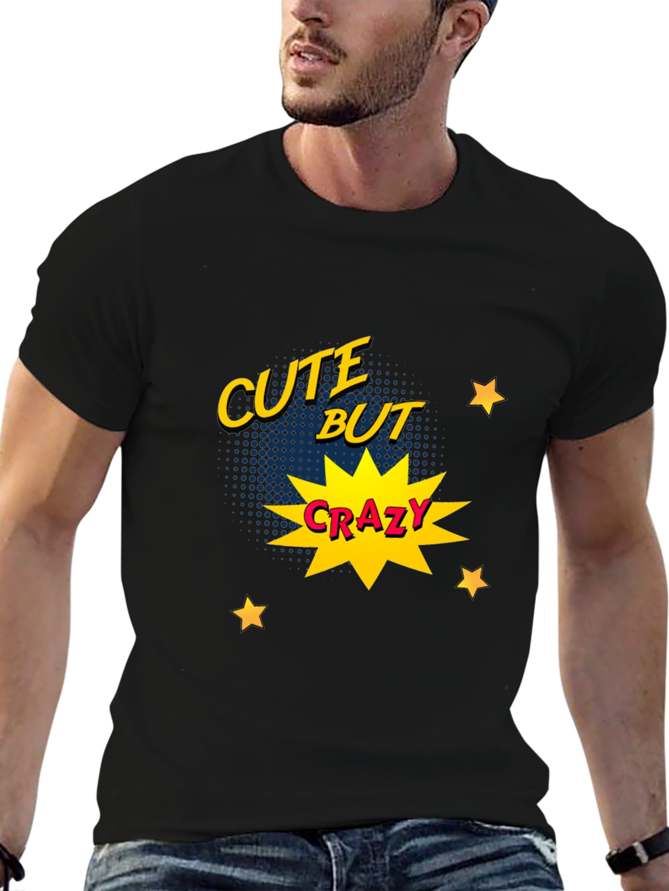 Cute But Crazy Graphic Print Tee