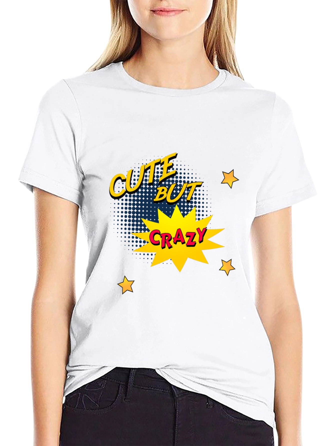 Cute But Crazy Graphic Print Tee