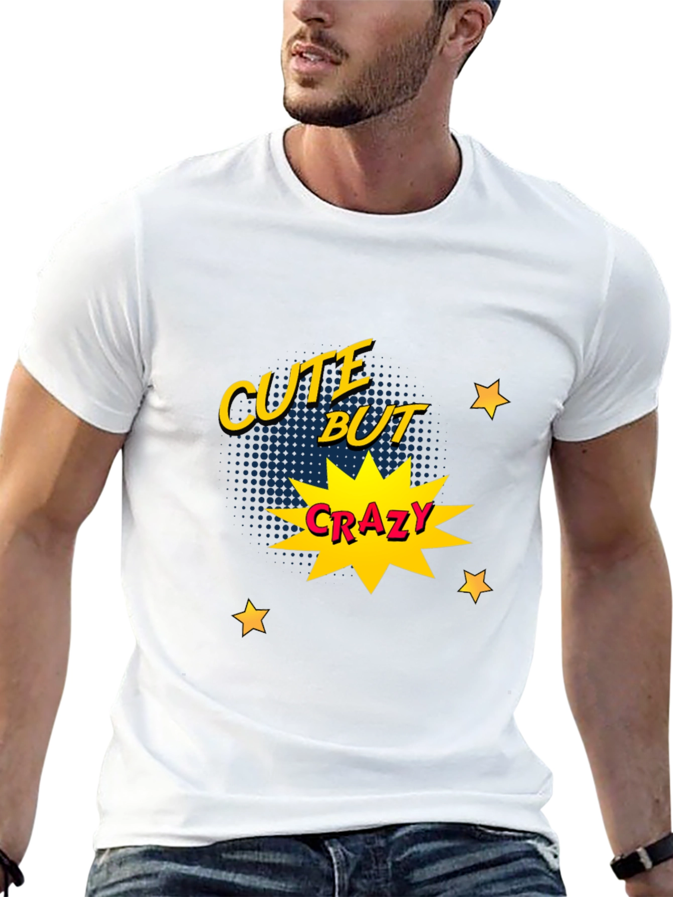 Cute But Crazy Graphic Print Tee