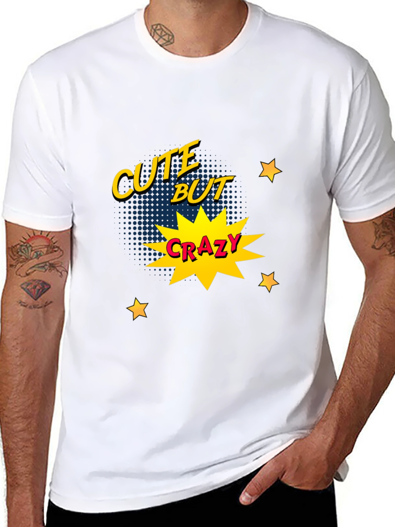 Cute But Crazy Graphic Print Tee