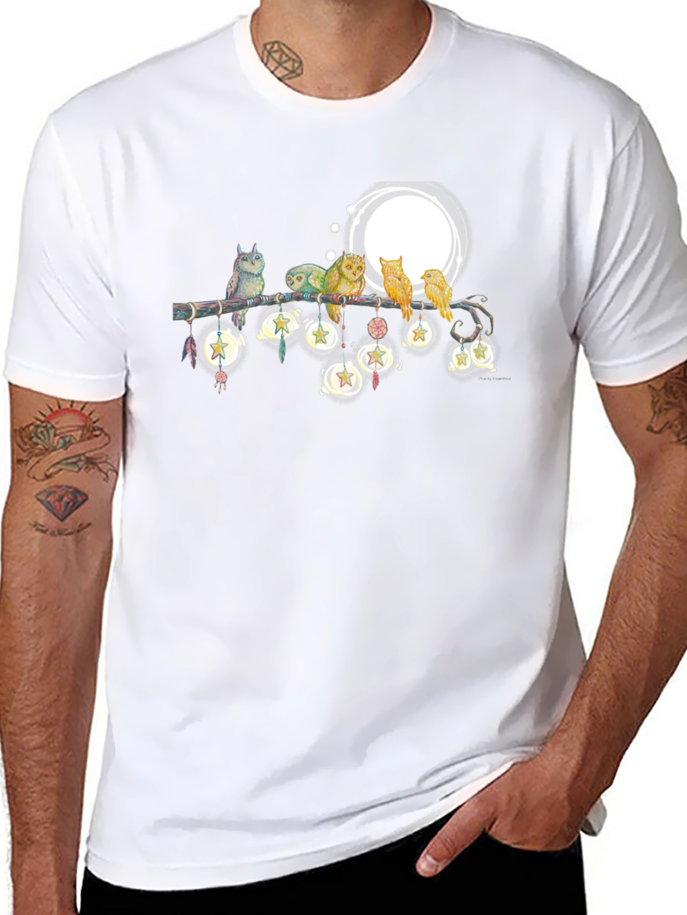 Owls on Branch T-Shirt