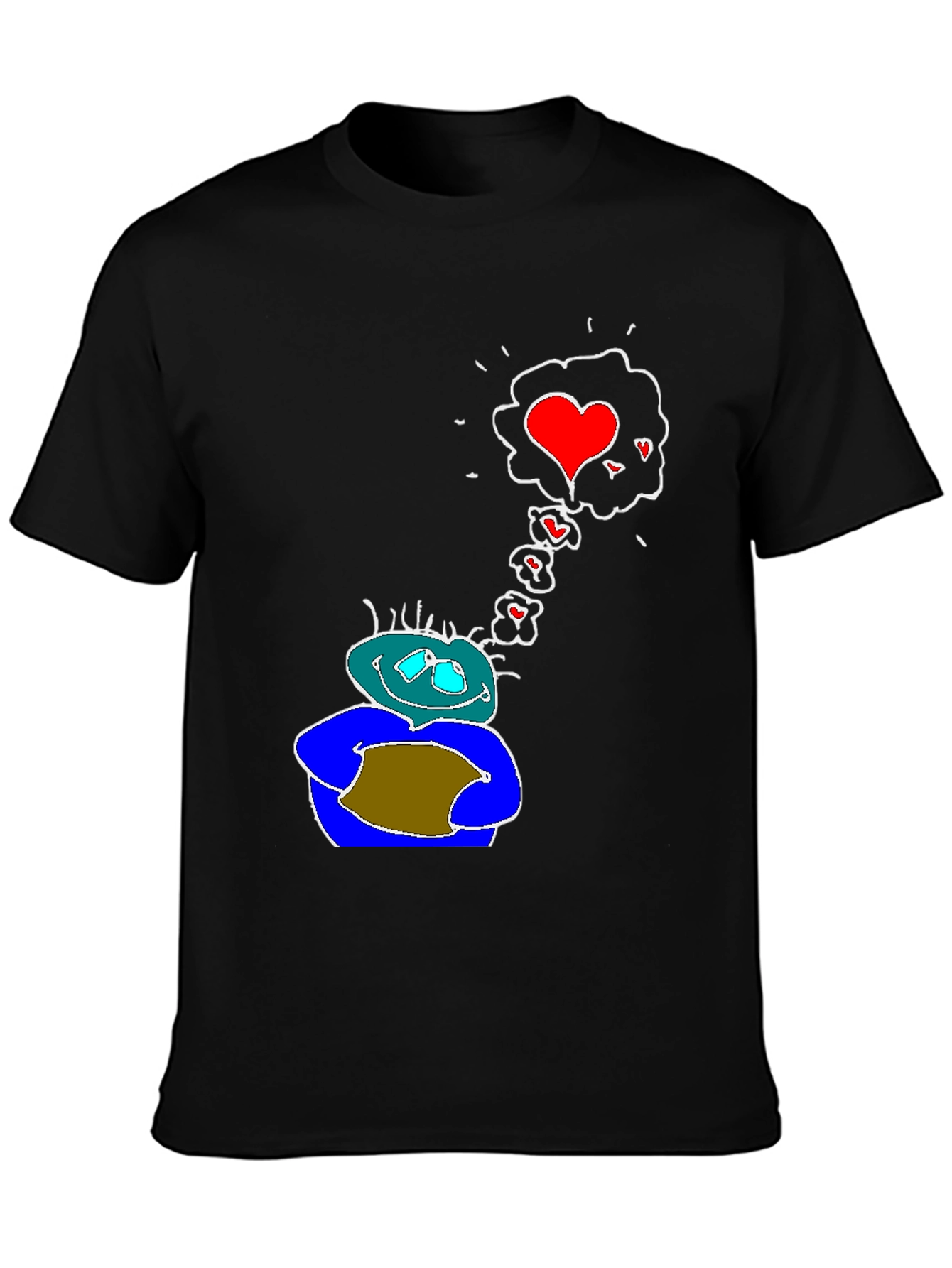 Love Vision Tee: Black Graphic T-Shirt