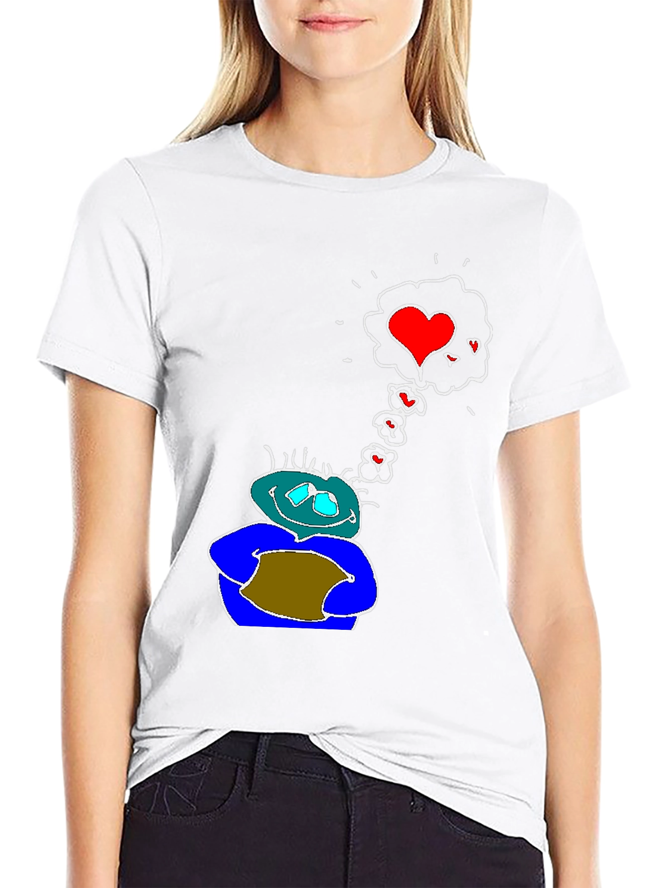 Love Vision Tee: Black Graphic T-Shirt