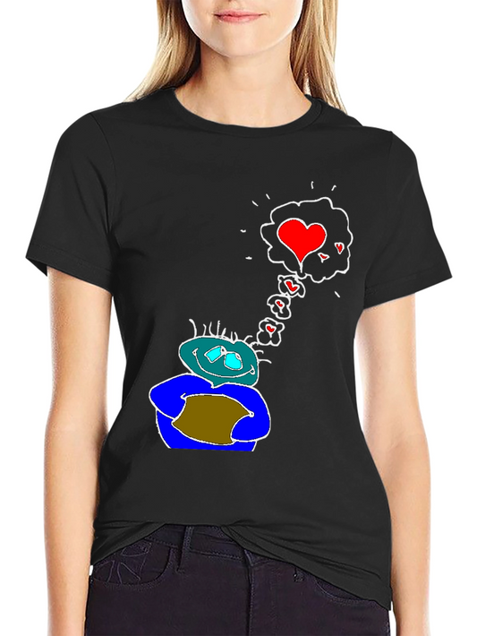Love Vision Tee: Black Graphic T-Shirt