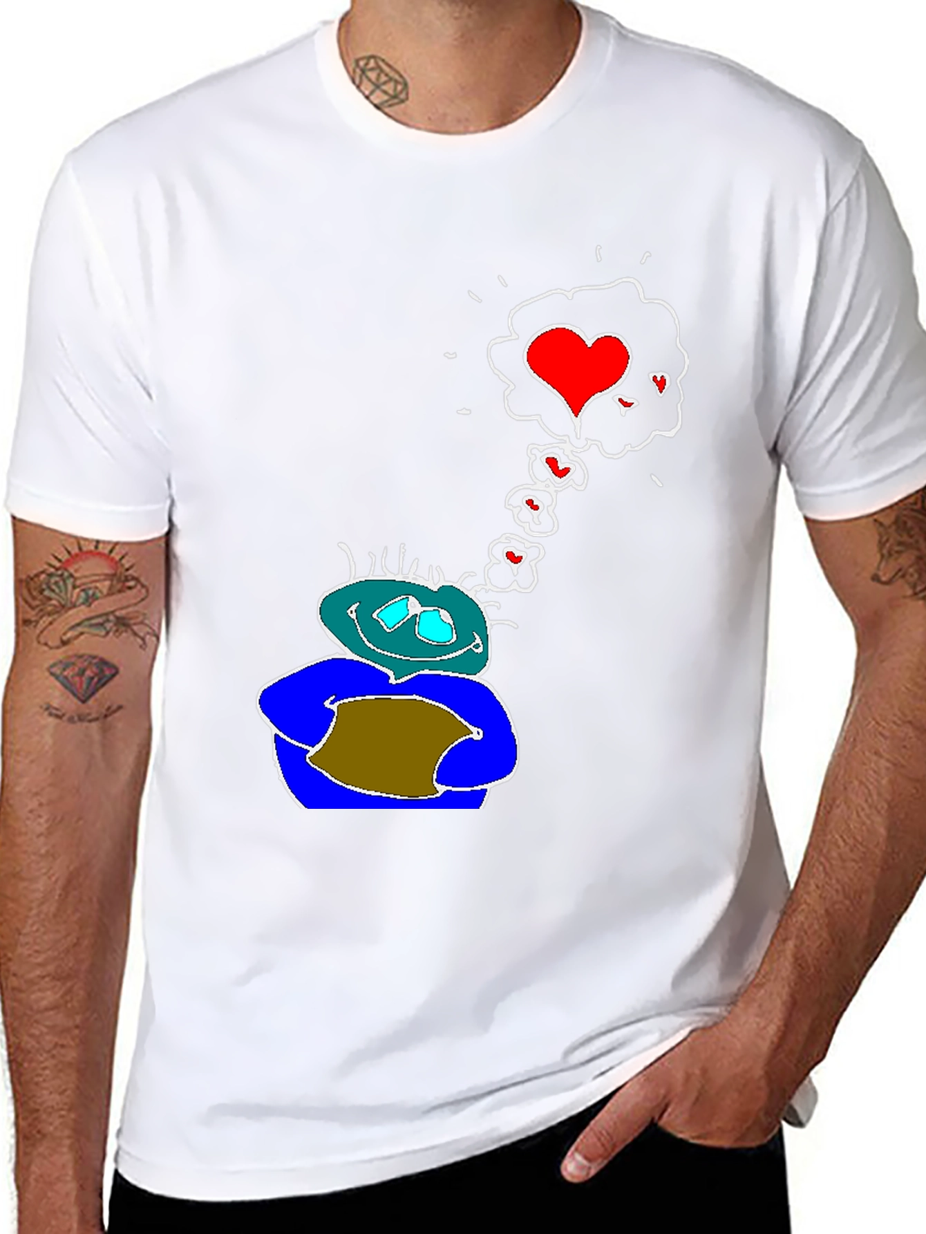 Love Vision Tee: Black Graphic T-Shirt